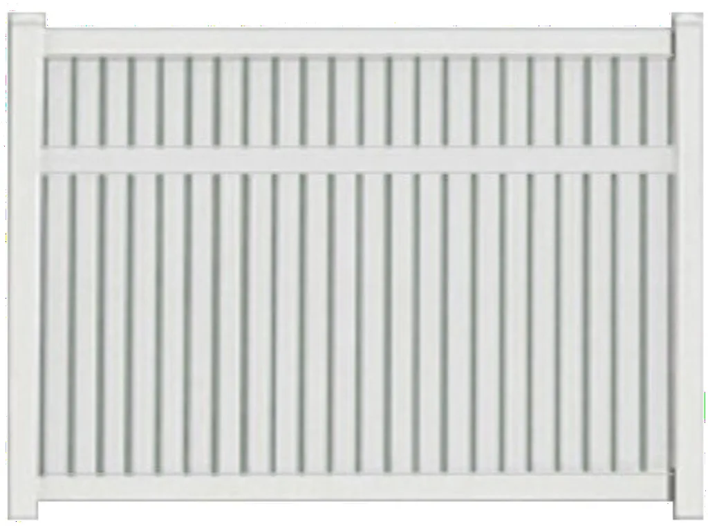 Semi-Privacy PVC Fence